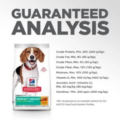 Hill's Science Diet Adult Perfect Weight Small Bites Chicken Recipe Dry Dog Food -Snuggle Paws 794886 PT8. AC SS1800 V1679494652