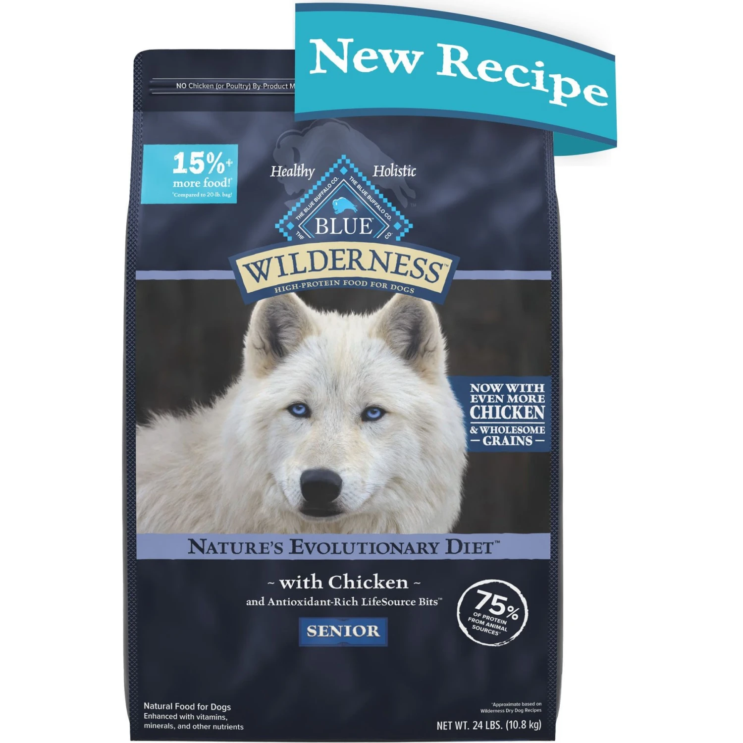 Blue Buffalo Wilderness Senior High Protein Natural Chicken & Wholesome Grains Dry Dog Food & Blue Buffalo Wilderness Turkey & Chicken Grill Grain-Free Senior Canned Dog Food 4 Blue Buffalo Wilderness Senior High Protein Natural Chicken & Wholesome Grains Dry Dog Food & Blue Buffalo Wilderness Turkey & Chicken Grill Grain-Free Senior Canned Dog Food - Image 2