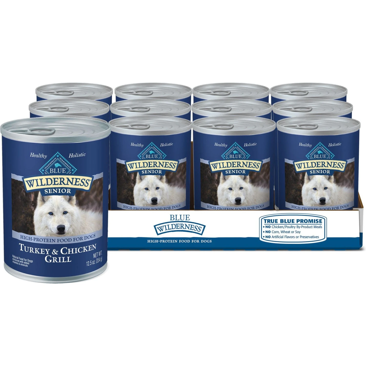 Blue Buffalo Wilderness Senior High Protein Natural Chicken & Wholesome Grains Dry Dog Food & Blue Buffalo Wilderness Turkey & Chicken Grill Grain-Free Senior Canned Dog Food 8 Blue Buffalo Wilderness Senior High Protein Natural Chicken & Wholesome Grains Dry Dog Food & Blue Buffalo Wilderness Turkey & Chicken Grill Grain-Free Senior Canned Dog Food - Image 6