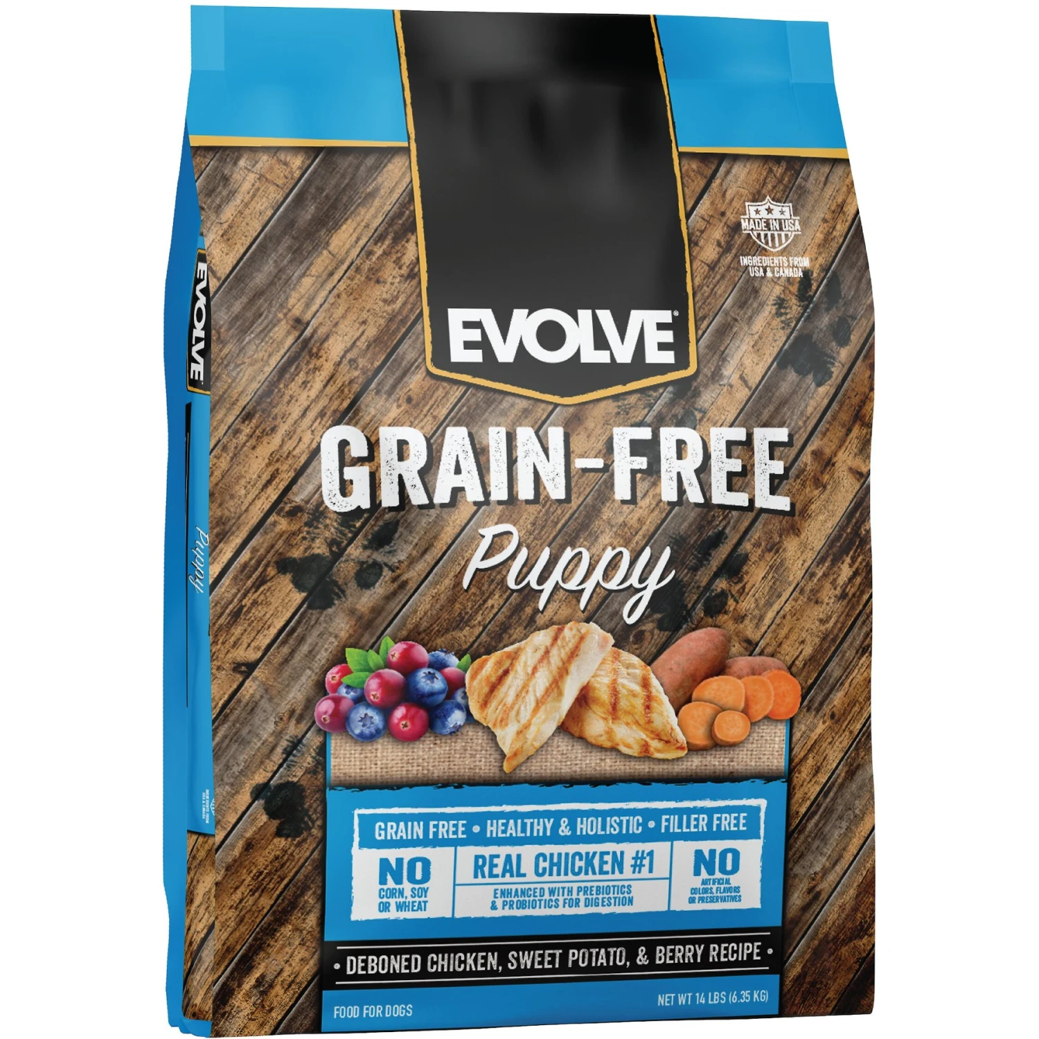 Evolve Deboned Puppy Grain-Free Chicken, Sweet Potato, & Pea Recipe Dry Dog Food 3 Evolve Deboned Puppy Grain-Free Chicken, Sweet Potato, & Pea Recipe Dry Dog Food