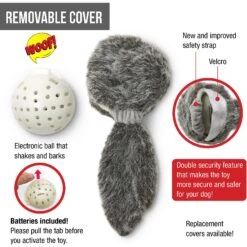 Hyper Pet Doggie Tail Interactive Dog Toy -Snuggle Paws 80151 PT4. AC SS1800 V1639092164