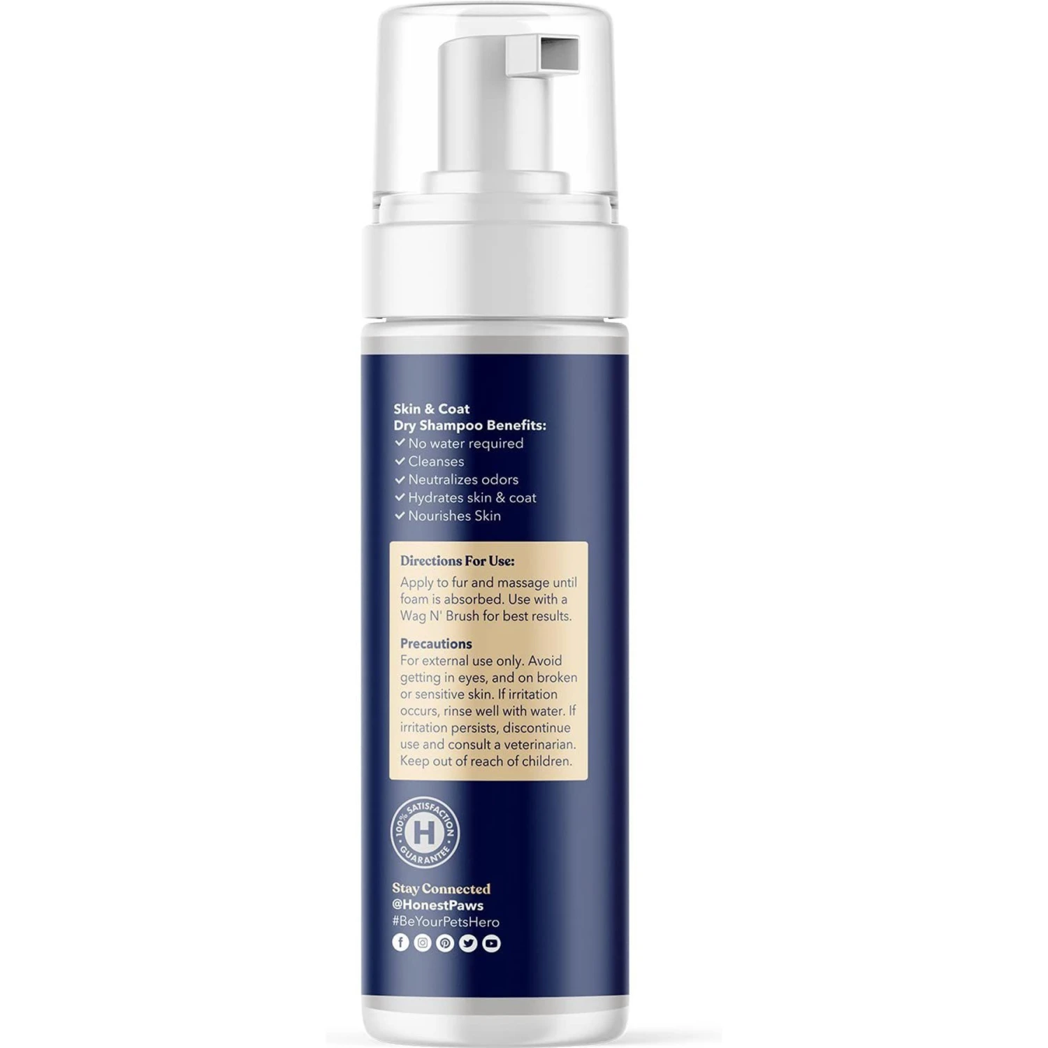 Honest Paws Hydrating Skin & Coat Waterless Dog Shampoo, 6.3-oz Bottle 5 Honest Paws Hydrating Skin & Coat Waterless Dog Shampoo, 6.3-oz Bottle - Image 3