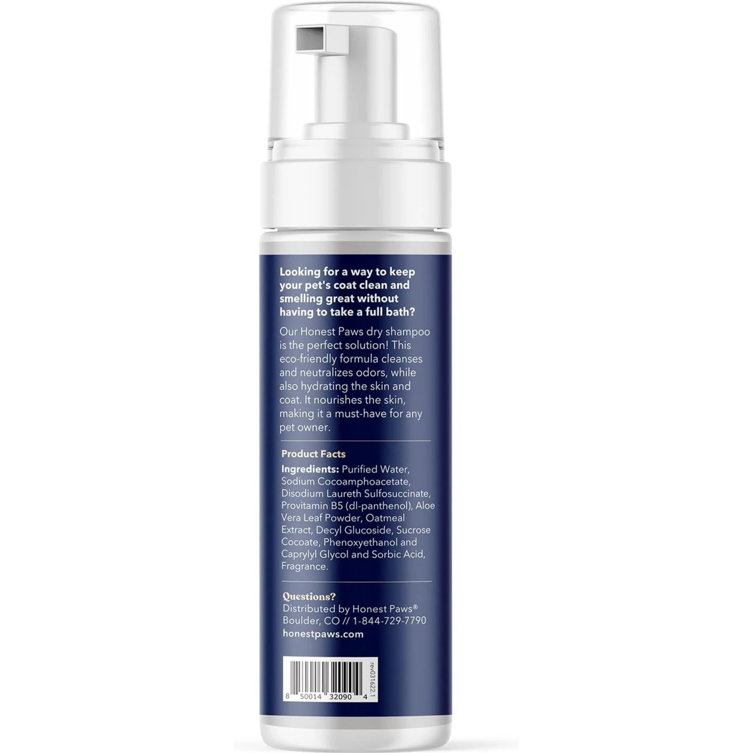 Honest Paws Hydrating Skin & Coat Waterless Dog Shampoo, 6.3-oz Bottle 6 Honest Paws Hydrating Skin & Coat Waterless Dog Shampoo, 6.3-oz Bottle - Image 4