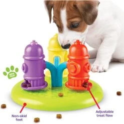 Brightkins Spinning Hydrants Treat Puzzle Dog Toy 12 Brightkins Spinning Hydrants Treat Puzzle Dog Toy -Snuggle Paws 805406 PT4. AC SS1800 V1682450445