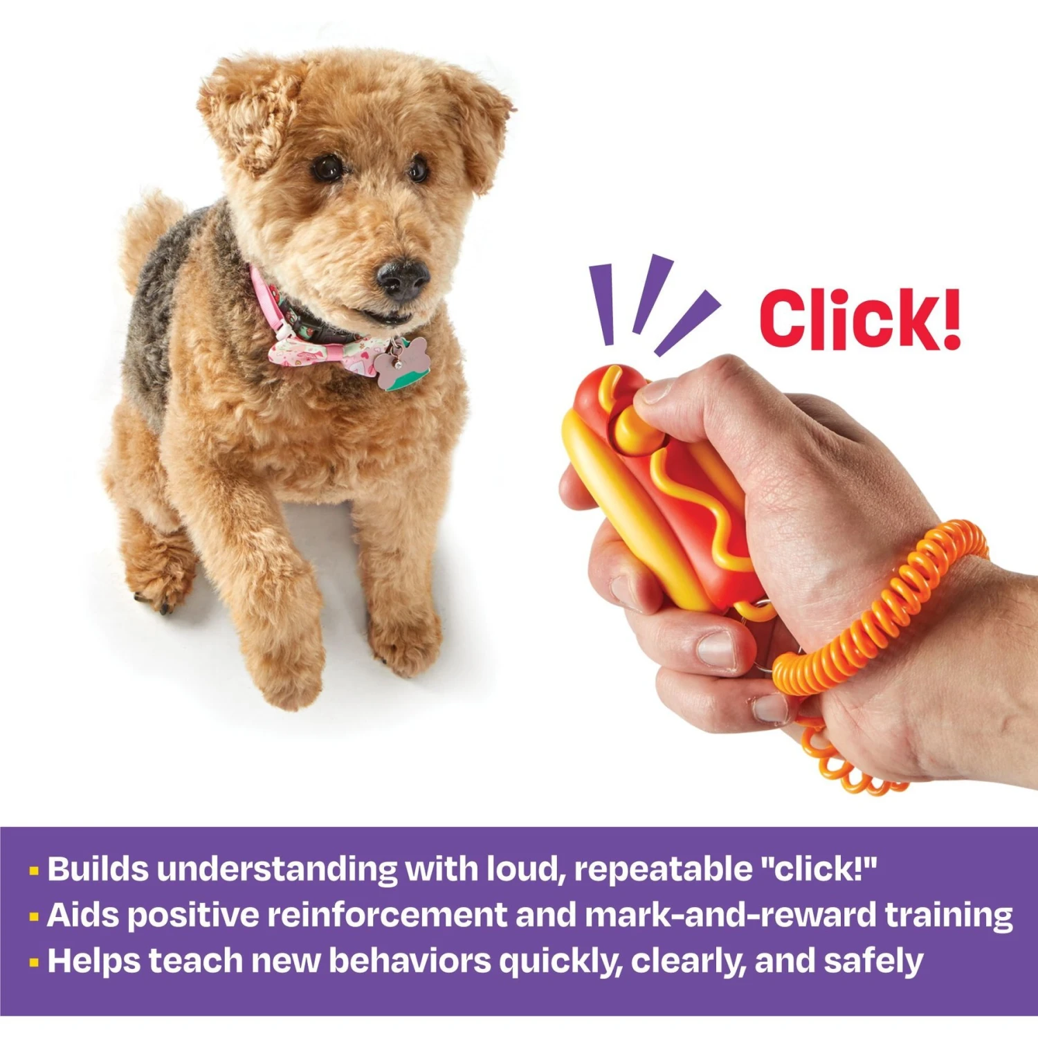 Brightkins Smarty Pooch Hot Dog Dog Training Clicker 4 Brightkins Smarty Pooch Hot Dog Dog Training Clicker - Image 2