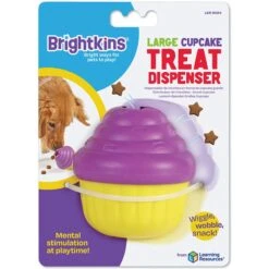 Brightkins Cupcake Treat Dispensing Dog Toy, Large -Snuggle Paws 805534 PT5. AC SS1800 V1682450345