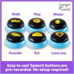 Hunger For Words Talking Pet Essential Words Dog Toy -Snuggle Paws 805550 PT1. AC SS1800 V1679069718
