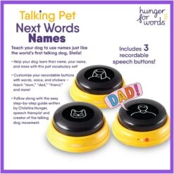 Hunger For Words Talking Pet Next Words: Names Dog Toy -Snuggle Paws 805566 PT2. AC SS1800 V1679069473