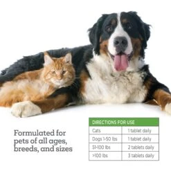 TevraPet Naturals Oral Flea & Tick Chew Supplement For Dogs & Cats, 120 Count -Snuggle Paws 812606 PT4. AC SS1800 V1683897544