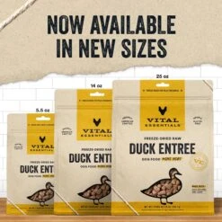 Vital Essentials Freeze-Dried Raw Duck Entree Mini Nibs Dog Food -Snuggle Paws 820902 PT2. AC SS1800 V1681849207