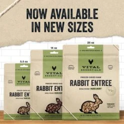 Vital Essentials Freeze-Dried Raw Rabbit Entree Mini Nibs Dog Food 10 Vital Essentials Freeze-Dried Raw Rabbit Entree Mini Nibs Dog Food -Snuggle Paws 820926 PT2. AC SS1800 V1681850116