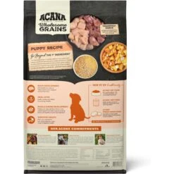 ACANA Wholesome Grains Real Chicken Eggs & Turkey Dry Puppy Food, 22.5-lb Bag -Snuggle Paws 822678 PT2. AC SS1800 V1696276462