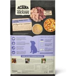 ACANA Wholesome Grains Large Breed Puppy Dry Dog Food, 22.5-lb Bag -Snuggle Paws 822710 PT2. AC SS1800 V1682520034