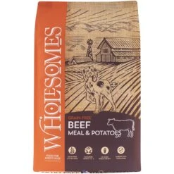 Wholesomes Chicken Meal & Potatoes Formula Grain-Free Dry Dog Food, 35-lb Bag & Wholesomes Grain-Free Beef Meal & Potatoes Formula Dry Dog Food, 35-lb Bag -Snuggle Paws 822958 PT5. AC SS1800 V1680788476