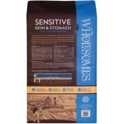 Wholesomes Sensitive Skin & Stomach With Lamb Protein Dry Dog Food, 30-lb Bag & Wholesomes Sensitive Skin & Stomach With Salmon Protein Dry Dog Food, 30-lb Bag -Snuggle Paws 823030 PT6. AC SS1800 V1680788421