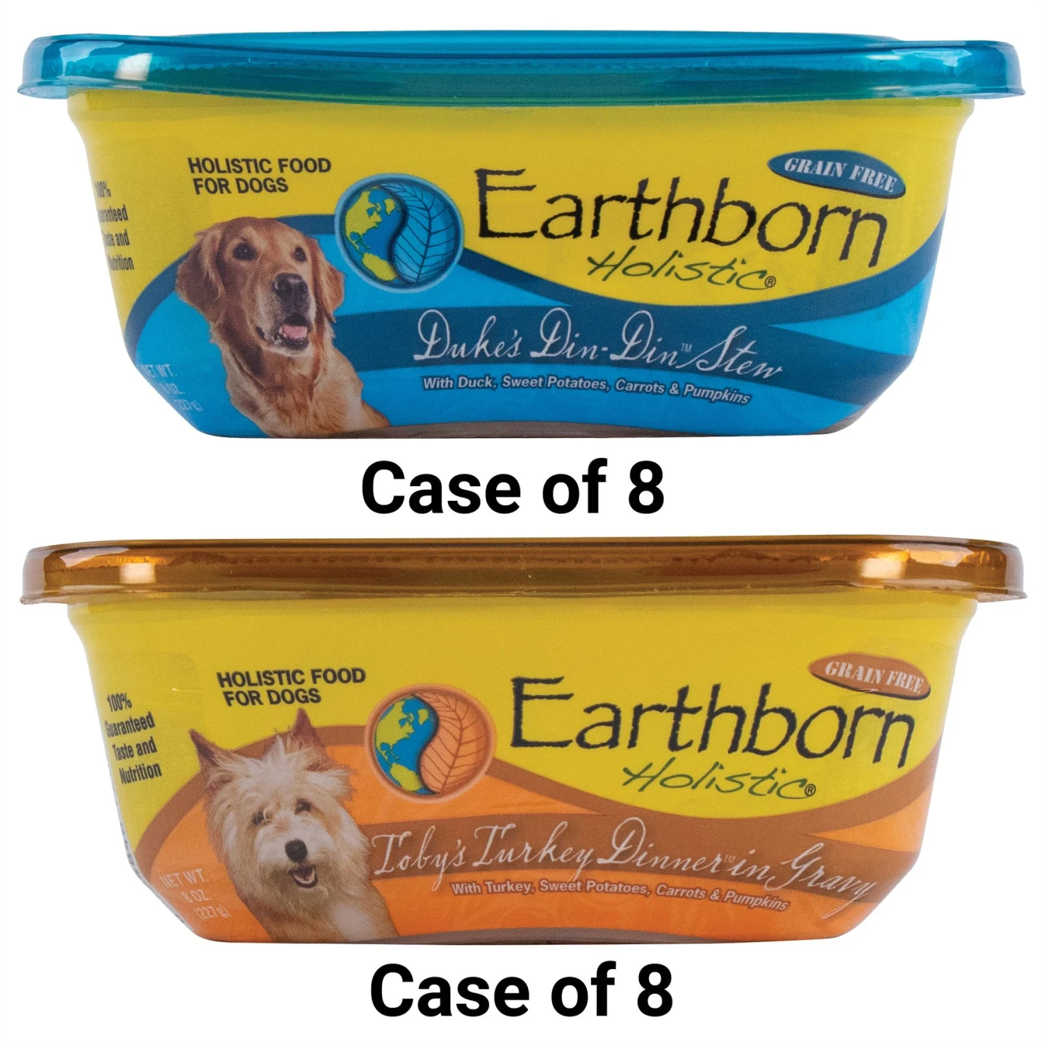 Earthborn Holistic Duke's Din-Din Grain-Free Natural Moist Dog Food & Earthborn Holistic Toby's Turkey Dinner Grain-Free Natural Moist Dog Food 3 Earthborn Holistic Duke's Din-Din Grain-Free Natural Moist Dog Food & Earthborn Holistic Toby's Turkey Dinner Grain-Free Natural Moist Dog Food