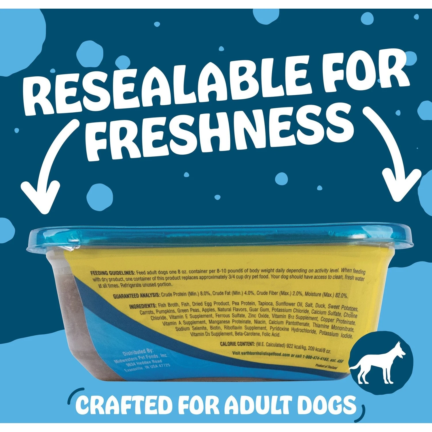 Earthborn Holistic Duke's Din-Din Grain-Free Natural Moist Dog Food & Earthborn Holistic Toby's Turkey Dinner Grain-Free Natural Moist Dog Food 6 Earthborn Holistic Duke's Din-Din Grain-Free Natural Moist Dog Food & Earthborn Holistic Toby's Turkey Dinner Grain-Free Natural Moist Dog Food - Image 4