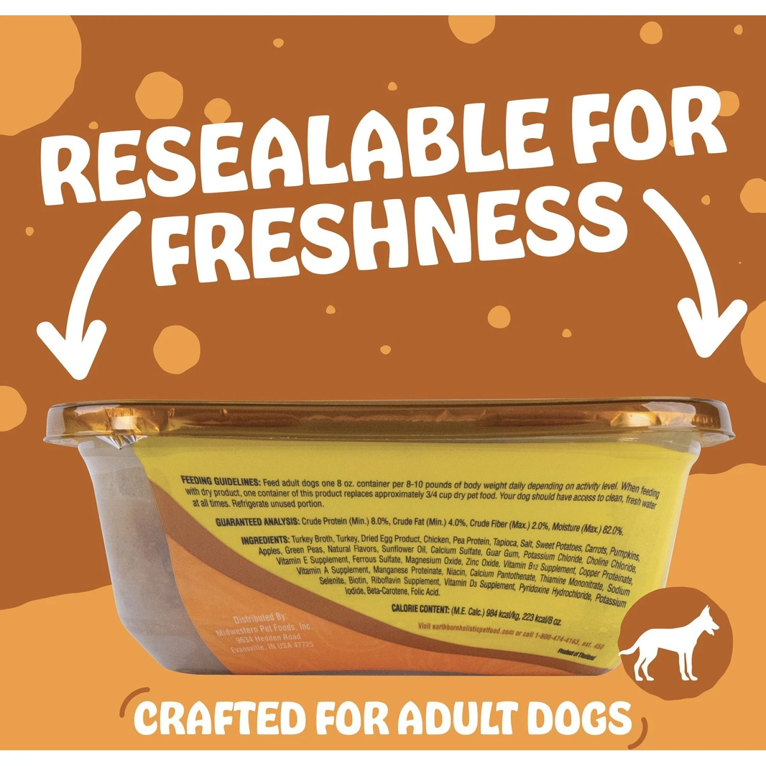 Earthborn Holistic Duke's Din-Din Grain-Free Natural Moist Dog Food & Earthborn Holistic Toby's Turkey Dinner Grain-Free Natural Moist Dog Food 10 Earthborn Holistic Duke's Din-Din Grain-Free Natural Moist Dog Food & Earthborn Holistic Toby's Turkey Dinner Grain-Free Natural Moist Dog Food - Image 8