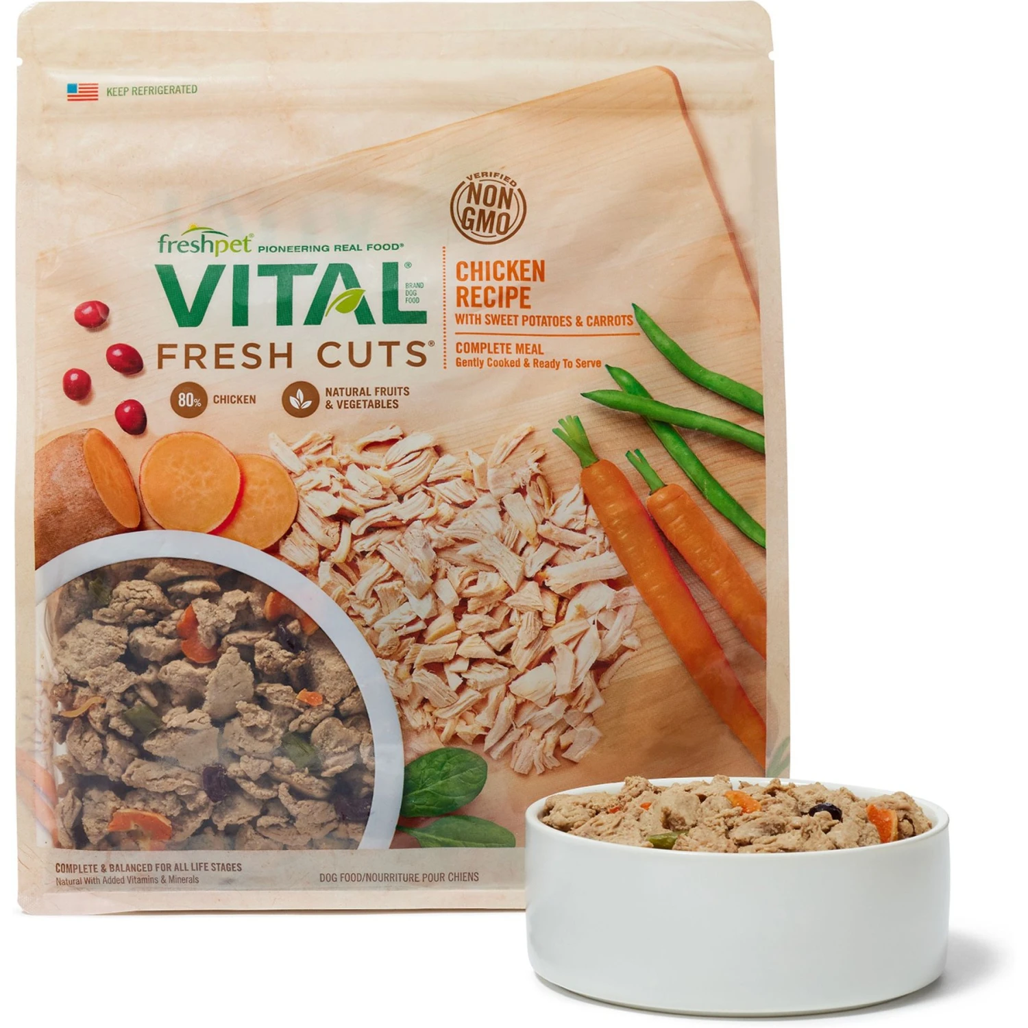 Freshpet Vital Fresh Cuts Chicken Recipe Fresh Dog Food 3 Freshpet Vital Fresh Cuts Chicken Recipe Fresh Dog Food