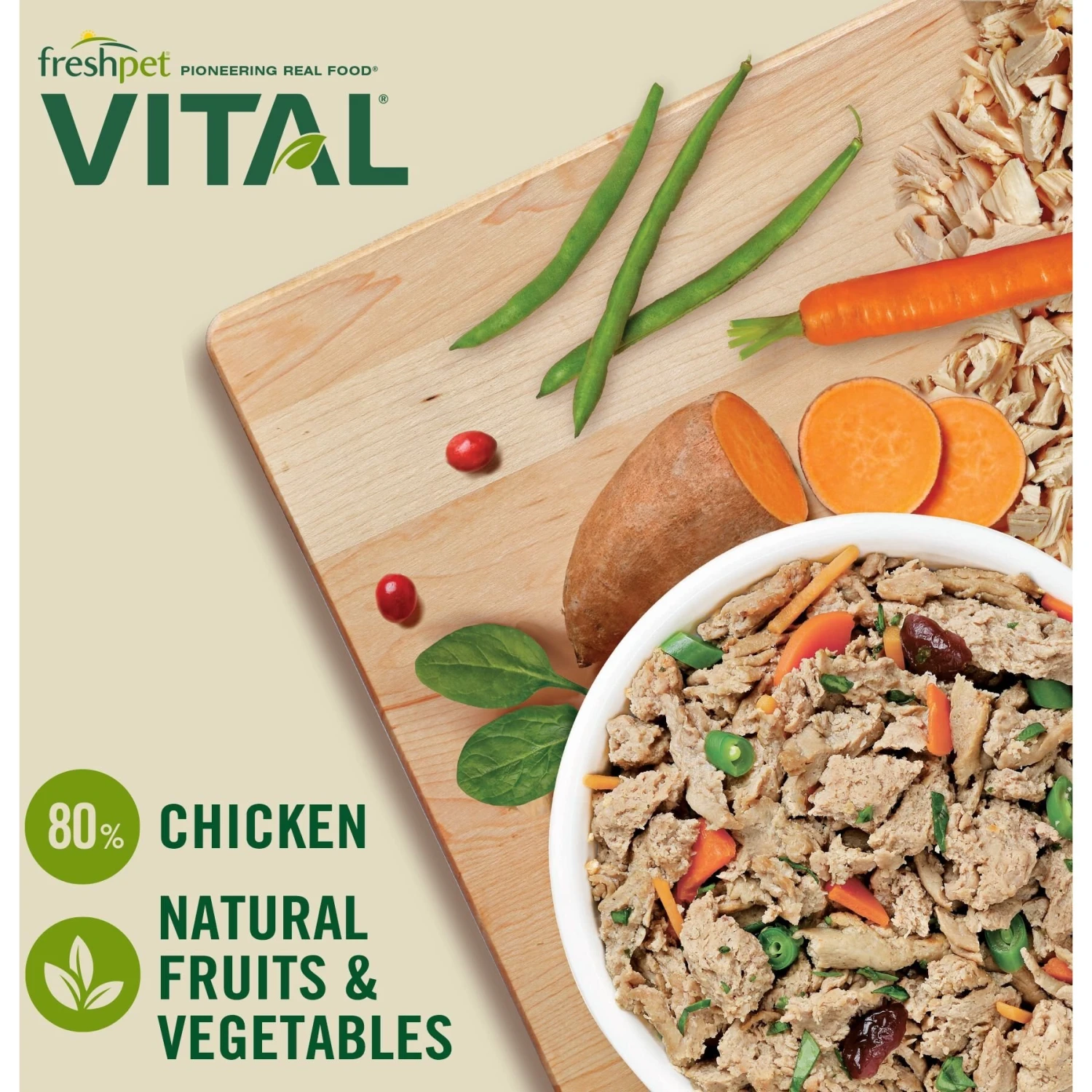 Freshpet Vital Fresh Cuts Chicken Recipe Fresh Dog Food 5 Freshpet Vital Fresh Cuts Chicken Recipe Fresh Dog Food - Image 3