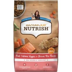 Rachael Ray Nutrish Real Salmon, Veggies & Brown Rice Recipe Gentle Digestion Dry Dog Food