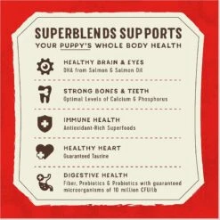 Stella & Chewy's SuperBlends Raw Coated Wholesome Grains Puppy Cage-Free Chicken & Wild-Caught Salmon Recipe With Superfoods Dry Dog Food -Snuggle Paws 825822 PT8. AC SS1800 V1683567929