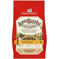Stella & Chewy's SuperBlends Raw Coated Wholesome Grains Cage-Free Chicken & Duck Recipe With Superfoods Dry Dog Food