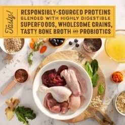 Stella & Chewy's SuperBlends Raw Coated Wholesome Grains Cage-Free Chicken & Duck Recipe With Superfoods Dry Dog Food -Snuggle Paws 825846 PT5. AC SS1800 V1683553465