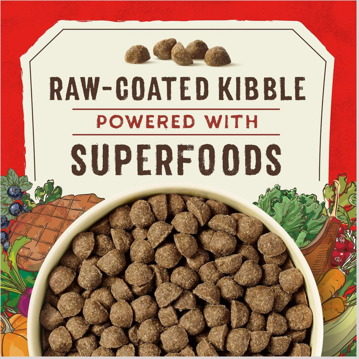 Stella & Chewy's SuperBlends Raw Coated Wholesome Grains Grass-Fed Beef, Beef Liver & Lamb Recipe With Superfoods Dry Dog Food 4 Stella & Chewy's SuperBlends Raw Coated Wholesome Grains Grass-Fed Beef, Beef Liver & Lamb Recipe With Superfoods Dry Dog Food - Image 2