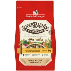 Stella & Chewy's SuperBlends Raw Blend Wholesome Grains Cage-Free Chicken & Duck Recipe With Superfoods Dry Dog Food
