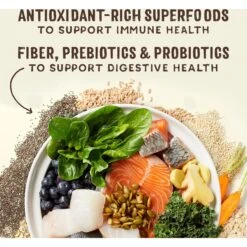 Stella & Chewy's SuperBlends Raw Blend Wholesome Grains Wild-Caught Whitefish & Salmon Recipe With Superfoods Dry Dog Food 15 Stella & Chewy's SuperBlends Raw Blend Wholesome Grains Wild-Caught Whitefish & Salmon Recipe With Superfoods Dry Dog Food -Snuggle Paws 825974 PT4. AC SS1800 V1683552538