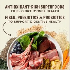 Stella & Chewy's SuperBlends Raw Blend Wholesome Grains Grass-Fed Beef, Beef Liver & Lamb Recipe With Superfoods Dry Dog Food -Snuggle Paws 825990 PT6. AC SS1800 V1683566317
