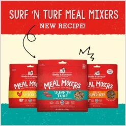 Stella & Chewy's Freeze-Dried Grain-Free Protein Rich Recipe Raw Surf & Turf Meal Mixer Dog Food Topper, 8-oz Bag -Snuggle Paws 826046 PT6. AC SS1800 V1683567321