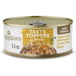 Applaws Taste Toppers Chicken Breast With Pumpkin, Peas & Carrots In Broth Natural Wet Dog Food, 5.5-oz Pouch, Case Of 12
