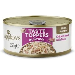 Applaws Taste Toppers Chicken Breast With Duck Natural Wet Dog Food, 5.5-oz Pouch, Case Of 12