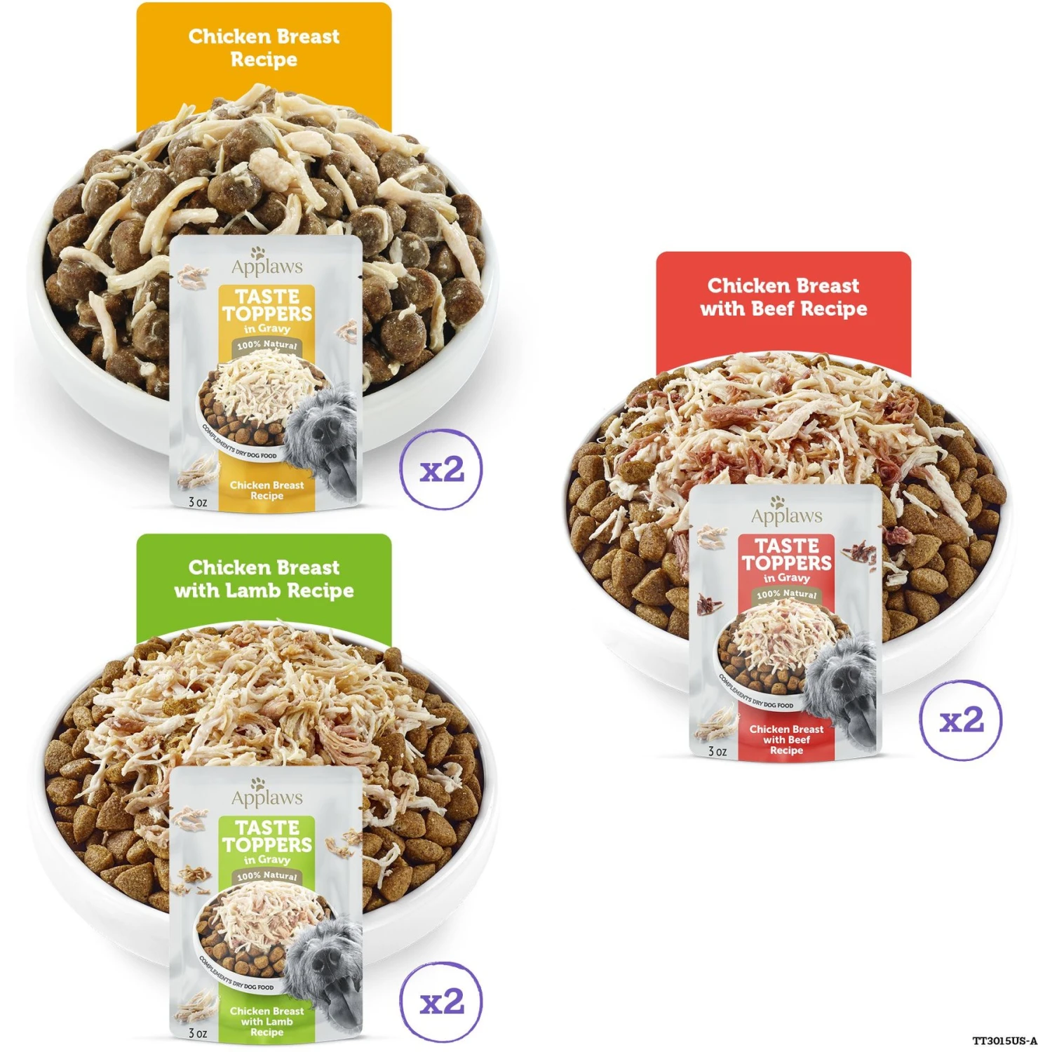 Applaws Taste Toppers Gravy Selection Natural Wet Dog Food, 3-oz Pouch, Case Of 12 4 Applaws Taste Toppers Gravy Selection Natural Wet Dog Food, 3-oz Pouch, Case Of 12 - Image 2