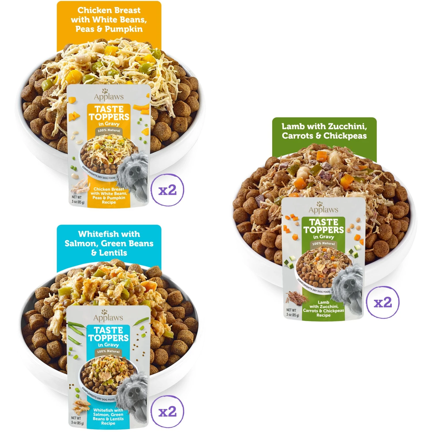 Applaws Taste Toppers Gravy Selection Natural Wet Dog Food 4 Applaws Taste Toppers Gravy Selection Natural Wet Dog Food - Image 2