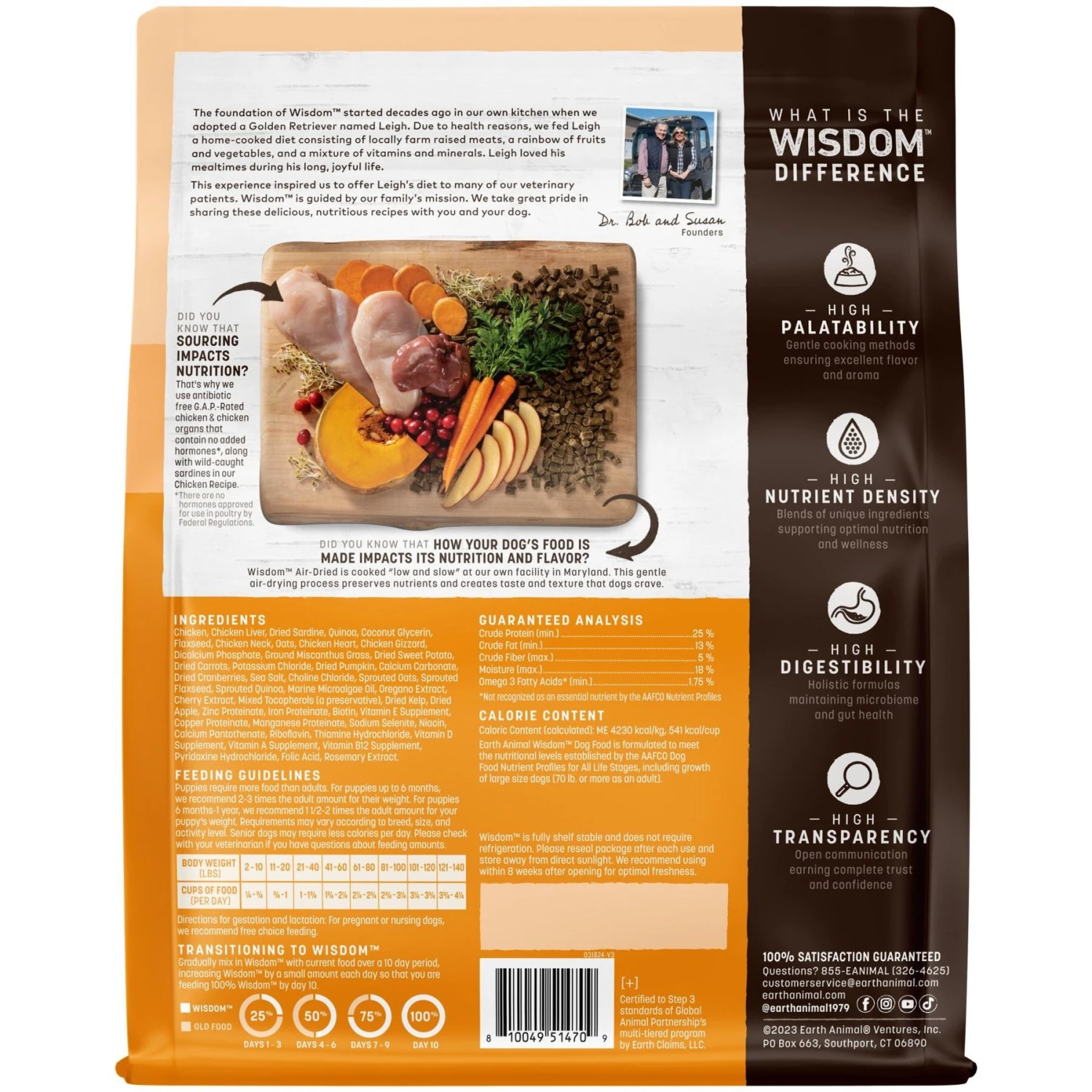 Earth Animal Wisdom Air-Dried Chicken Recipe Premium Natural Dog Food, 2-lb Bag 4 Earth Animal Wisdom Air-Dried Chicken Recipe Premium Natural Dog Food, 2-lb Bag - Image 2