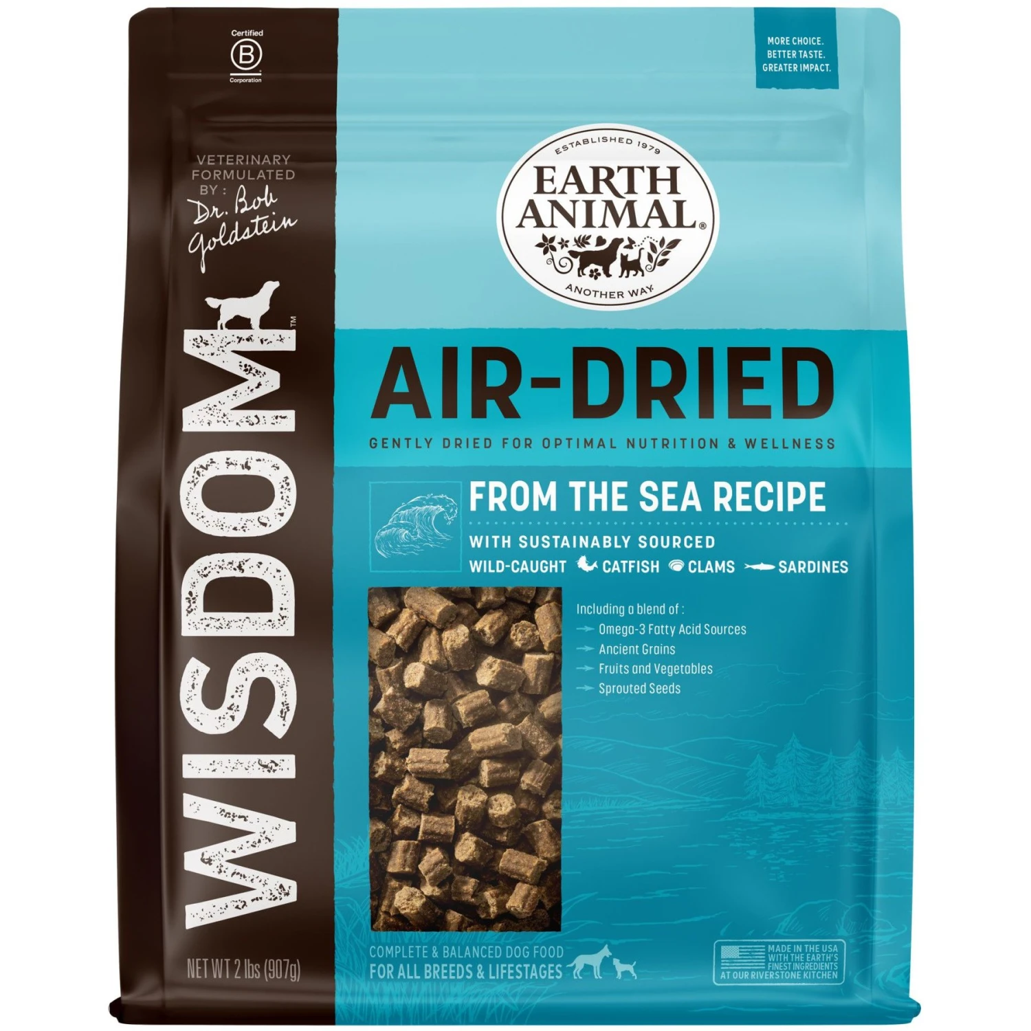 Earth Animal Wisdom Air-Dried From The Sea Recipe Premium Natural Dog Food, 2-lb Bag 3 Earth Animal Wisdom Air-Dried From The Sea Recipe Premium Natural Dog Food, 2-lb Bag