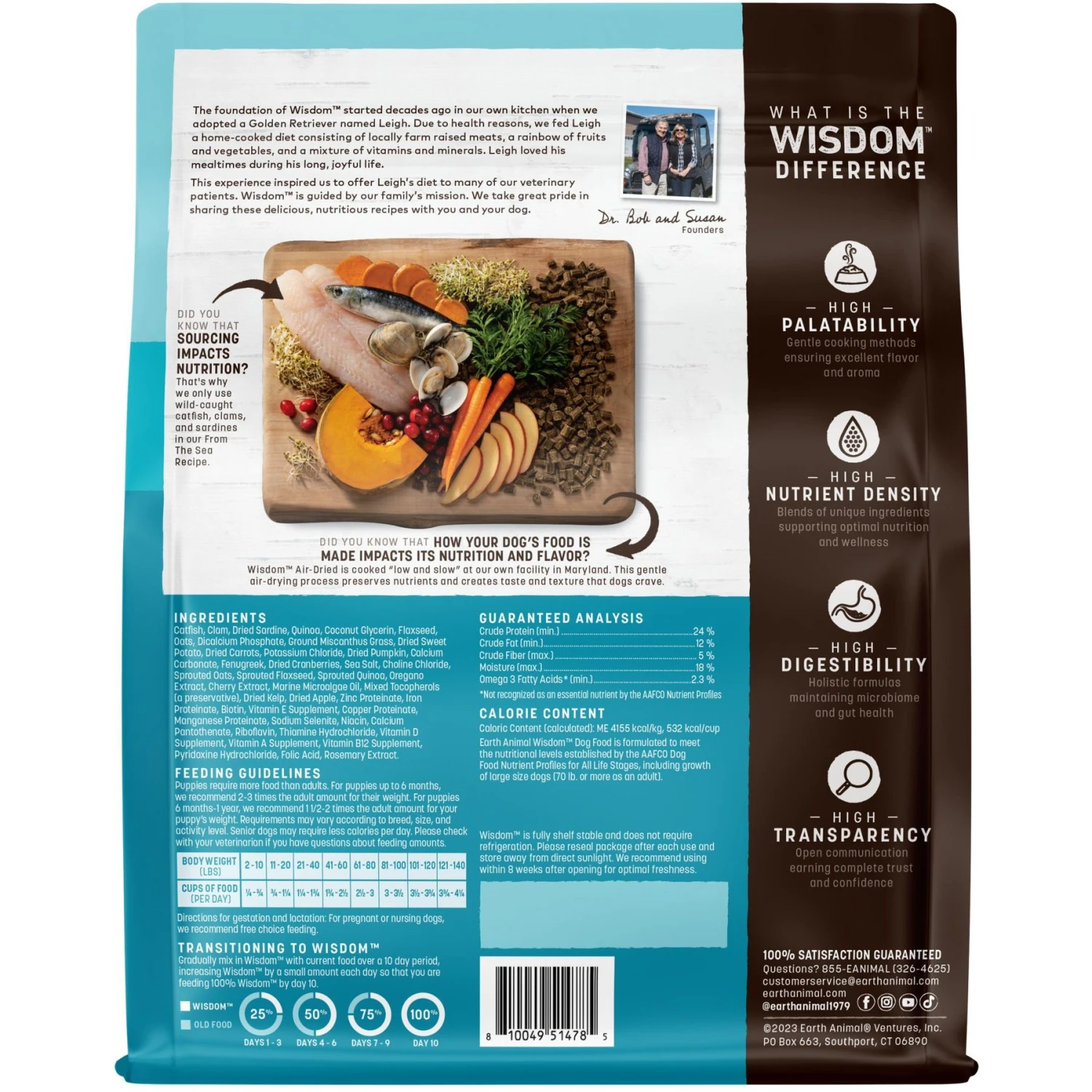 Earth Animal Wisdom Air-Dried From The Sea Recipe Premium Natural Dog Food, 2-lb Bag 4 Earth Animal Wisdom Air-Dried From The Sea Recipe Premium Natural Dog Food, 2-lb Bag - Image 2