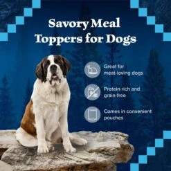 Blue Buffalo Wilderness Trail Toppers Wild Cuts Chunky Chicken Bites In Hearty Gravy Grain-Free Dog Food Topper -Snuggle Paws 84132 PT3. AC SS1800 V1646795486
