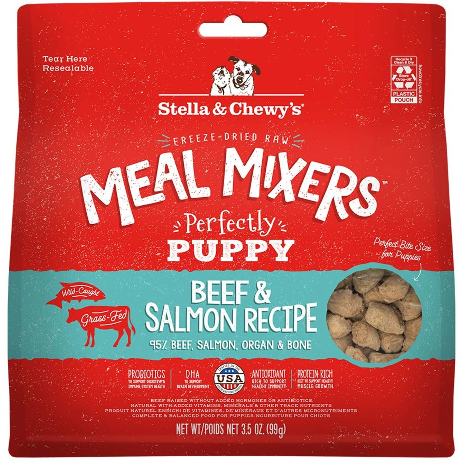 Stella & Chewy's Freeze-Dried Raw Meal Mixers Grain-Free Protein Rich Beef & Salmon Recipe Dog Food 10 Stella & Chewy's Freeze-Dried Raw Meal Mixers Grain-Free Protein Rich Beef & Salmon Recipe Dog Food - Image 8