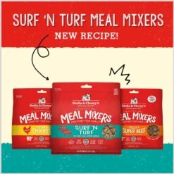 Stella & Chewy's Freeze-Dried Raw Surf & Turf Meal Mixer Grain-Free Protein Rich Recipe Dog Food Topper -Snuggle Paws 842094 PT6. AC SS1800 V1683567931