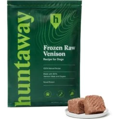 Huntaway Frozen Wild Venison Raw Dog Food, 3-lb Bag, Case Of 3