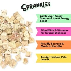 Sprankles Lamb Liver Grain-Free Freeze-Dried Dog & Cat Treats -Snuggle Paws 842942 PT2. AC SS1800 V1683816398