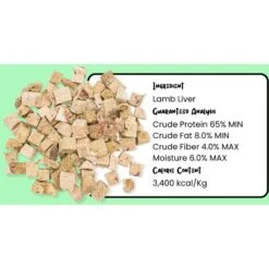 Sprankles Lamb Liver Grain-Free Freeze-Dried Dog & Cat Treats -Snuggle Paws 842942 PT7. AC SS1800 V1683815687