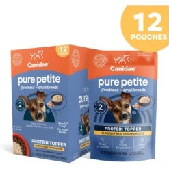 CANIDAE PURE Petite Protein Shreds Of Real Chicken Recipe In Gravy Dog Food Topper, 8.4-oz Box -Snuggle Paws 843110 PT1. AC SS1800 V1683041377