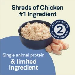 CANIDAE PURE Petite Protein Shreds Of Real Chicken Recipe In Gravy Dog Food Topper, 8.4-oz Box -Snuggle Paws 843110 PT3. AC SS1800 V1683043247