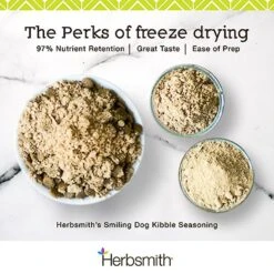Herbsmith Smiling Dog Kibble Seasoning Freeze-Dried Duck With Oranges Dog Food Topper -Snuggle Paws 84495 PT4. AC SS1800 V1628800585