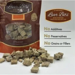 Liver Bits Freeze-Dried Raw Dog Treats, 4-oz Bag -Snuggle Paws 84726 PT4. AC SS1800 V1687360457